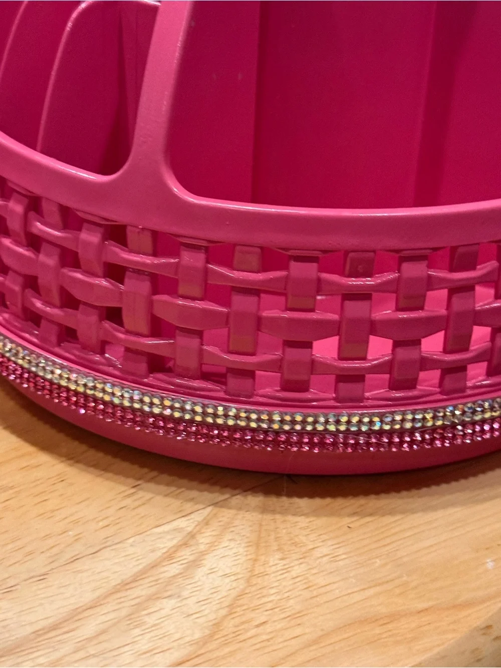 Pink Rotating Makeup Brush & Tool Organizer